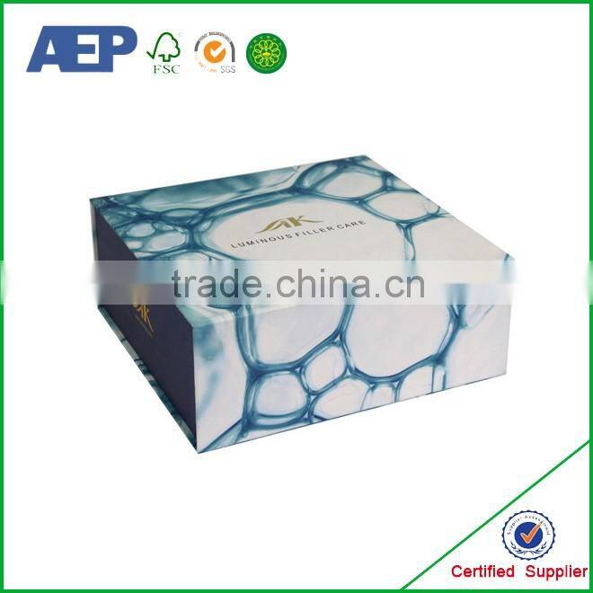 Costom logo gift box hard paper luxury cosmetic box