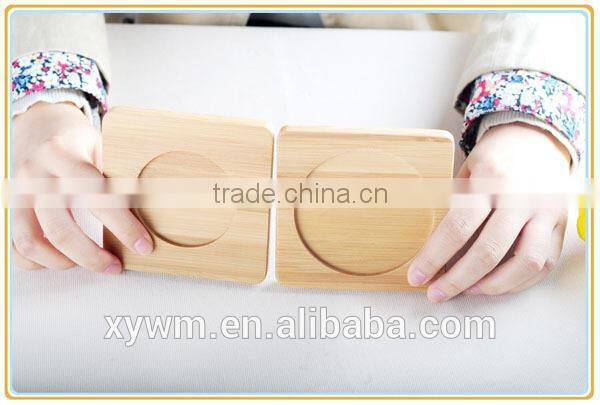 Custom Square Tea Cup Bamboo Wood Trivet Coaster Placemat Trivet Board