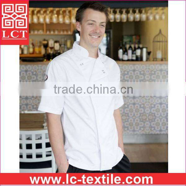 supply made of twill weave gabardine for long lasting wear uniform tunic chef tunic(LCTU0026)
