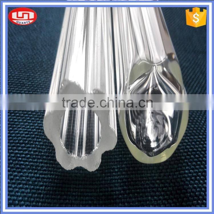 high quality plum blossom high borosilicate glass tube