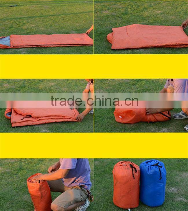 Adult Sleeping Bag Thermal Autumn Winter Envelope Hooded Outdoor Travel Camping Water Resistant Thick Sleeping Bag