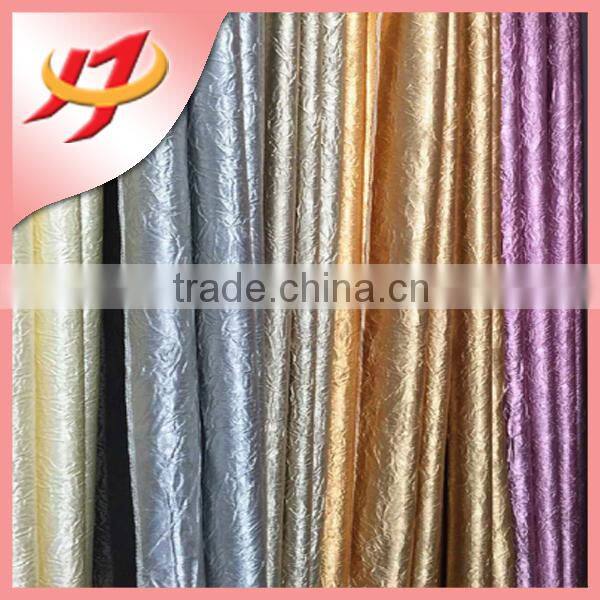 Chinese banquet church crinkled table cloth fiber optic table cloth for wedding