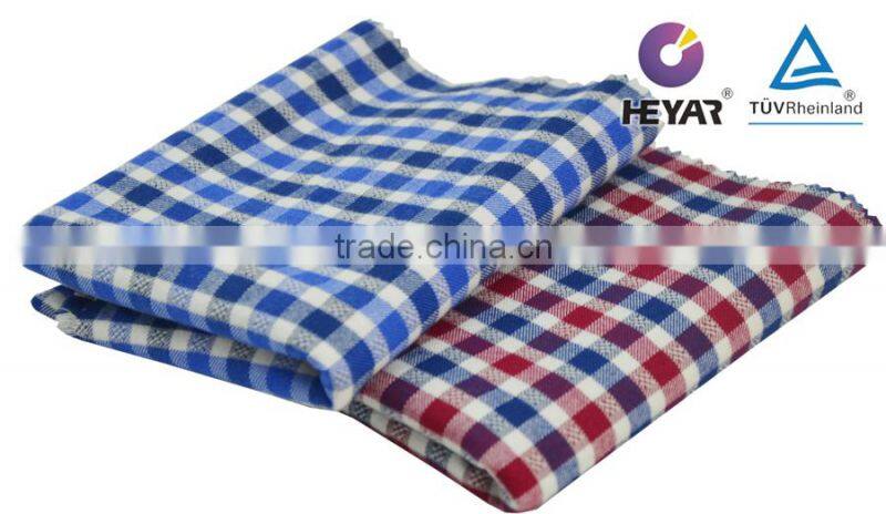 Blue Combo Tencel Cotton Check Shirt Cotton Flannel Fabric