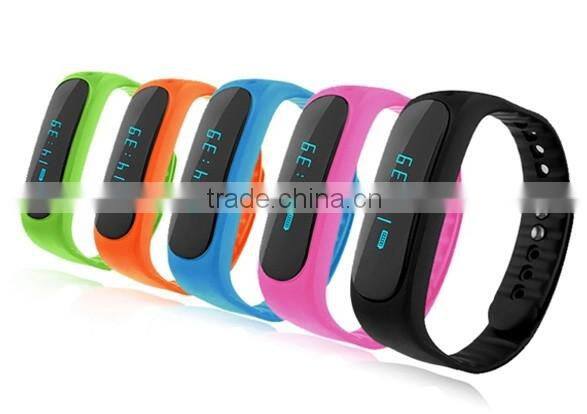 Digital 0.84" Bluetooth OLED Smart Bracelet E02 Fitness Tracker Wristband Smart Bracelet with Heart Rate Monitor