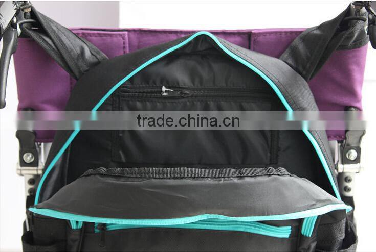 Topmedi Large Storage Luxury Wheelchair 2 in 1 Back Pack Bag with Padded Loop for Handicapped
