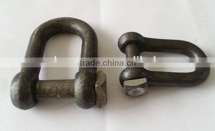 Forged European trawling shackle D shackle