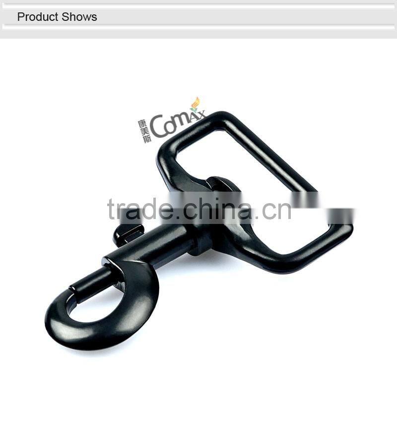 Bag Hardware Fittings Black Swivel Metal Clasp For Bags