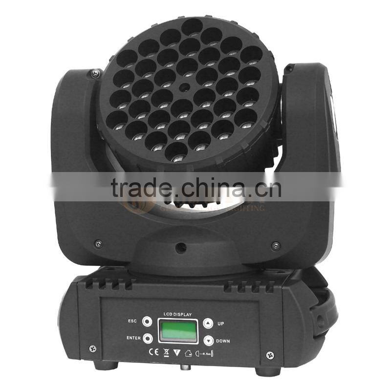 2016 Mini 36x3W Beam lighting for dj Club,moving head 4in1 stage decor lighting 36x10w led moving head