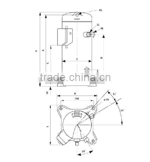 Copeland Compressor ZR Series ZR81KC-TFD-522