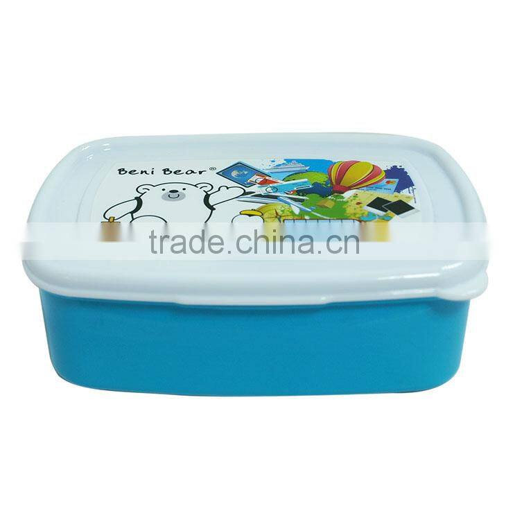 Custom Lunch Box Plastic with fork and spoon and inner box