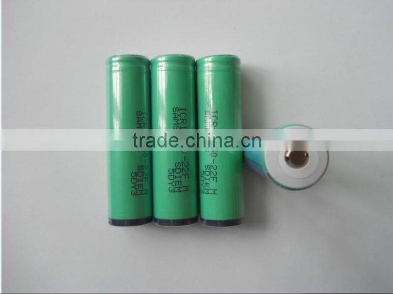 protected samsung 18650 2200mAh ICR18650-22FM 3.7V li-ion battery protection