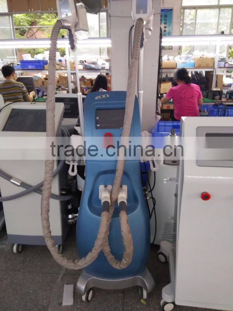 2016 hot sale product with high quality 2 in 1 cryolipolysis cavitation beauty device for slimming