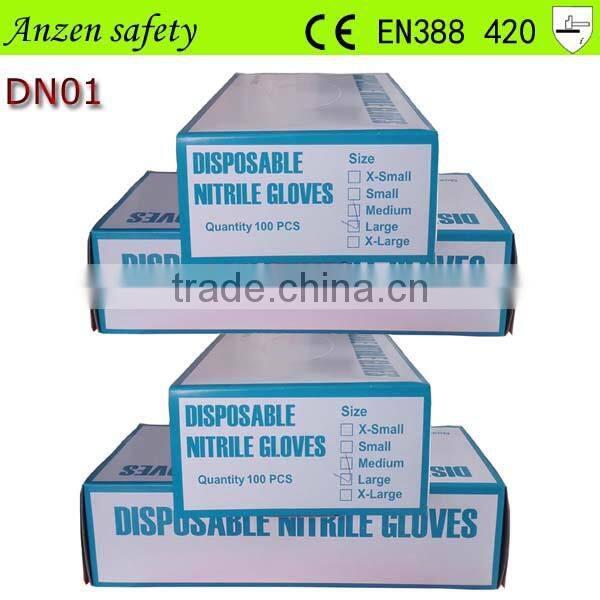 china glove factory powder free examination nitrile glove