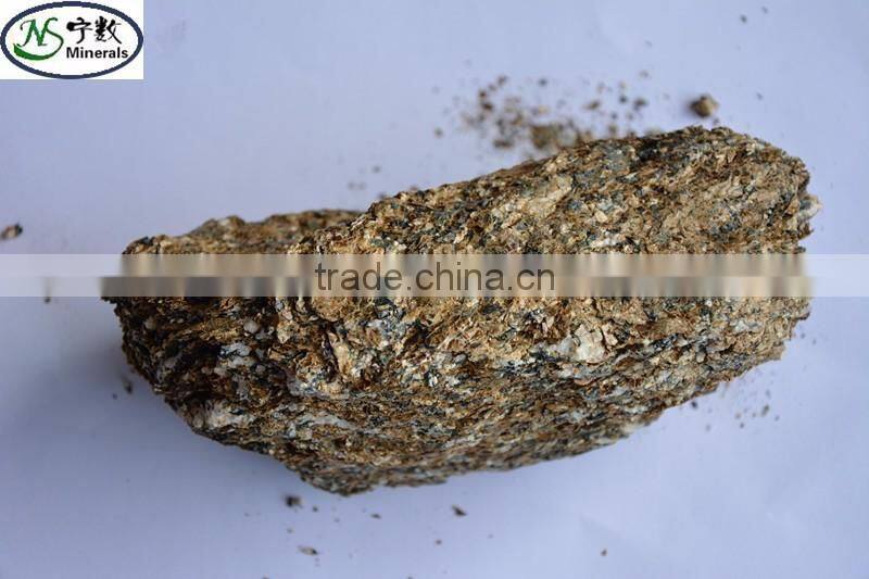 Golden raw vermiculite with low price per ton
