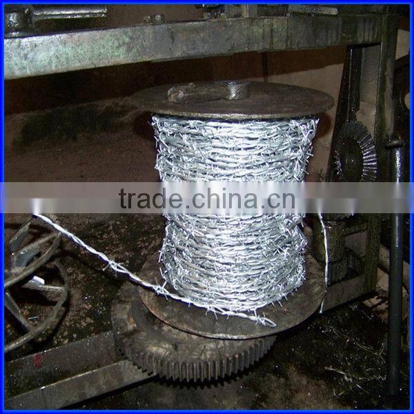 hot dip galvanized double line twist barb wire for security