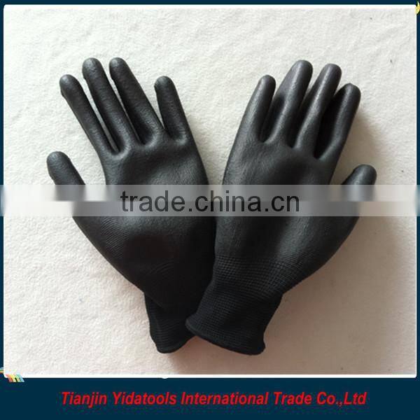 black pu coated gloves