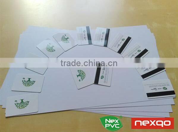 CMYK printing PVC Plastic Sheet for card making