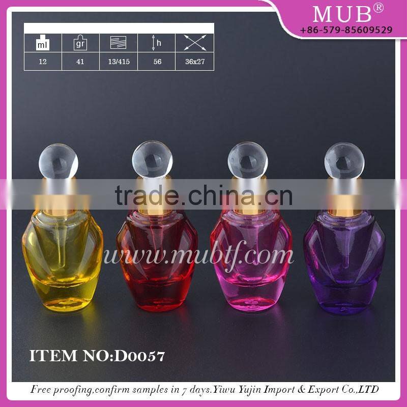 D0054 roll bottle glass bottle aluminum perfume bottle wholesale
