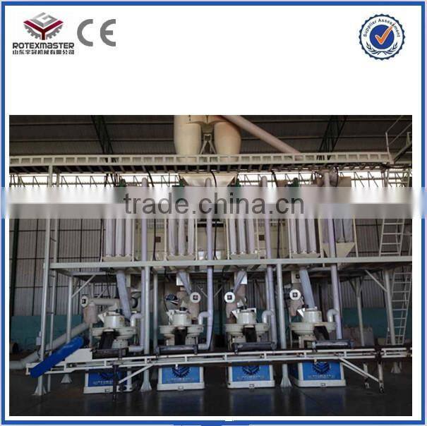 Vertical ring die wood pellet machine pellet press 1.5-2.5T/H with Automatic lubrication