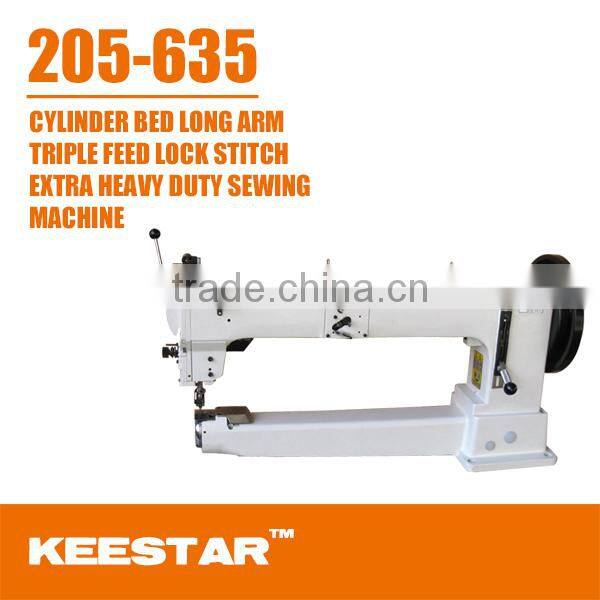 Keestar 205-635 long arm cylinder bed heavy duty walking foot industrial sewing machine for leather
