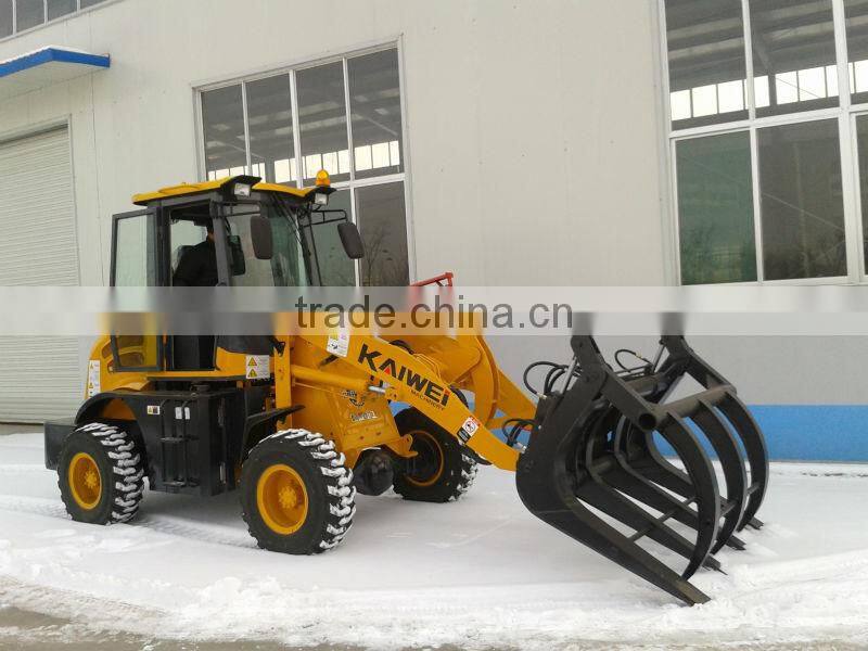2016 new ZL-15f wheel loader with CE, snow bucket, joystick, cab heater