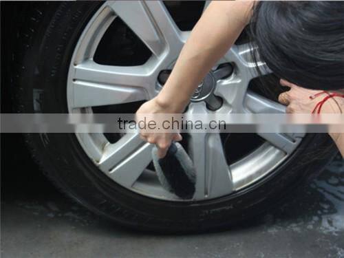 PP Car Wheel Brush Washing Brush With TPR Handle