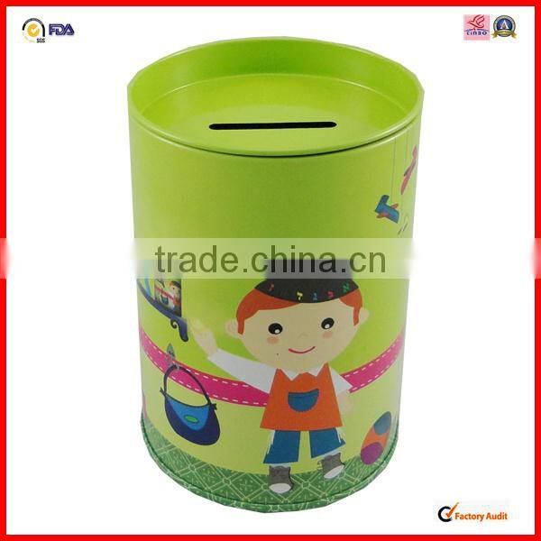 wholesale kid round money tins