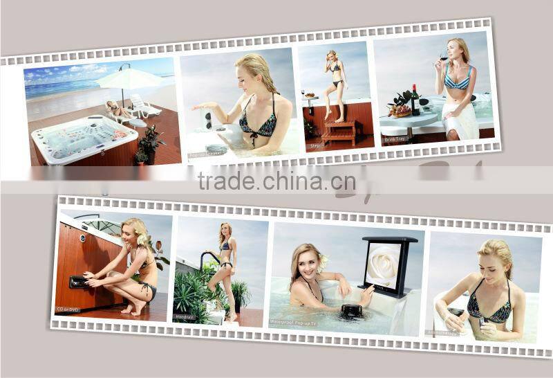 L511 Outdoor spa tube Massage Spa Bathtub with spa pump for 3 adults