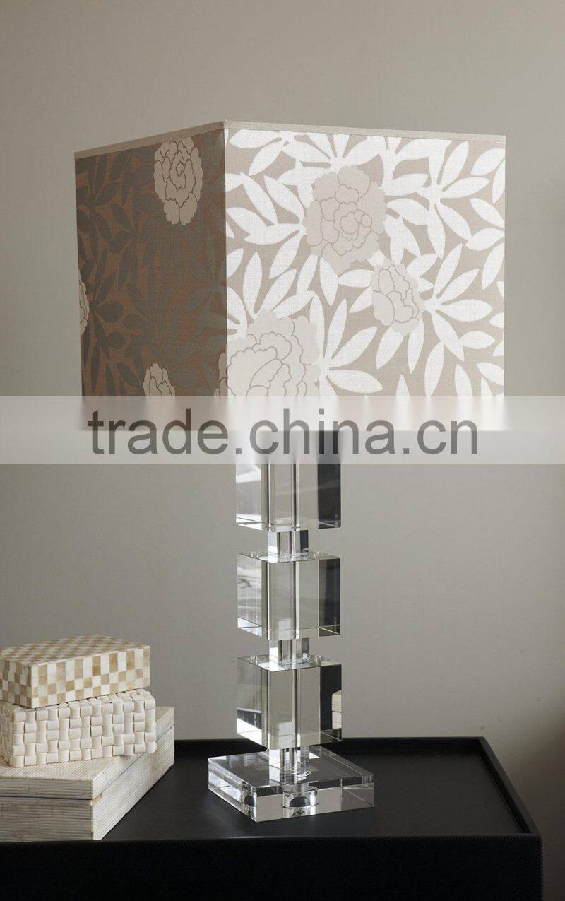 hot sale crystal block lamp for home decor