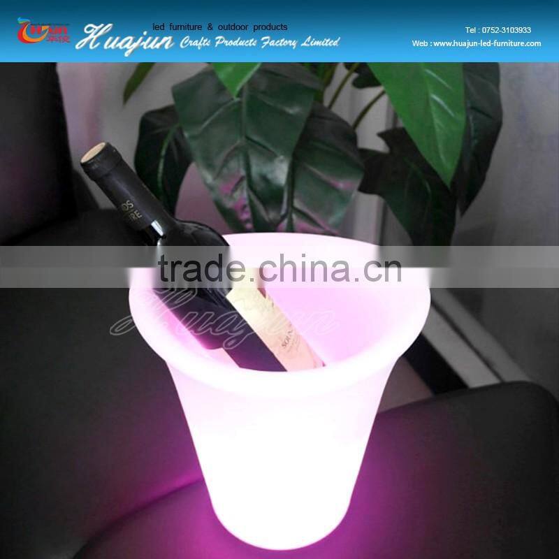 any size of led ice bucket use night club& bar led lighting ice bucket/led plastic rechargeable ice bucket