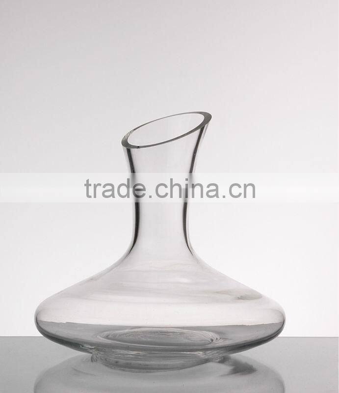 cheap clear irregular glass vase,hand made clear glass vase in high quality