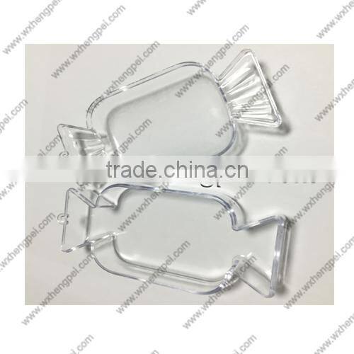 Cleverish portable cute transparent candy plastic storage jewelry wedding box kit