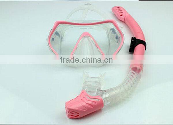 Wholesale Cheap Silicone Waterproof Diving Mask and Snorkel