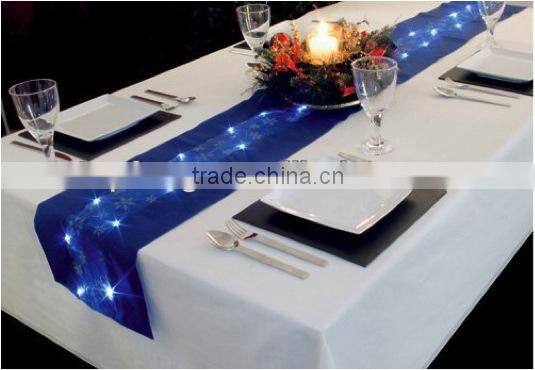 SparklingTable Runners Lights/safety lights for runners/led light for runners/table cover with led light/christmas table runner