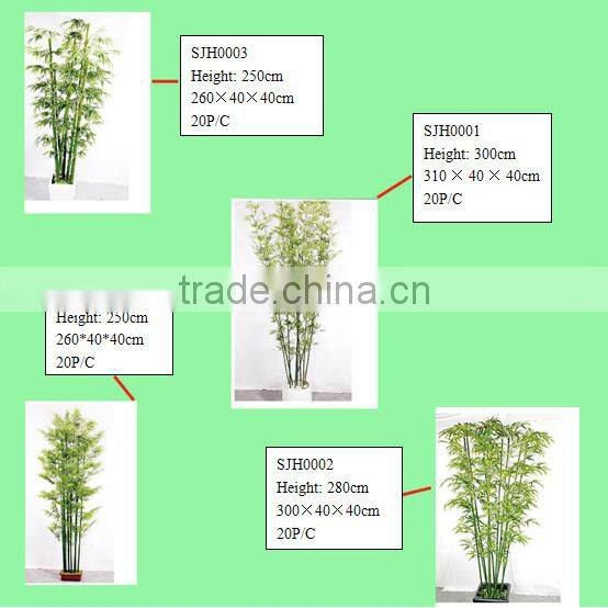 SJLJ013166 artificial plant / fake plastic bamboo / plastic garden fence for home garden decoration