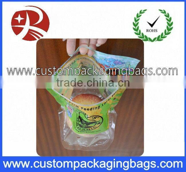 fruit plastic packaging bags with slide zipper