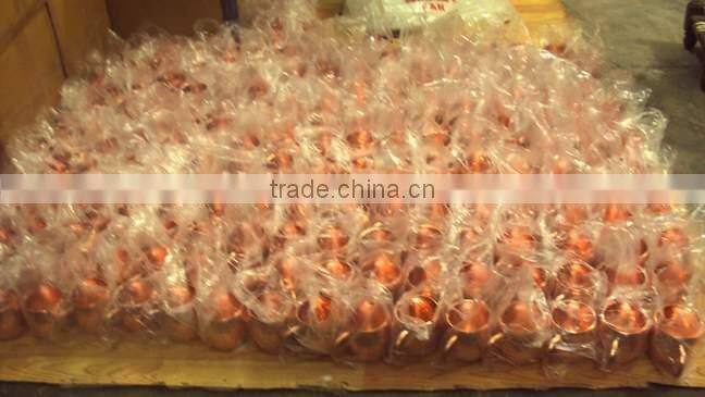 FDA APPROVED SMOOTH 100% PURE COPPER 16 OZ BARREL MUG FOR MOSCOW MULE, MINT, GINGER VODKA