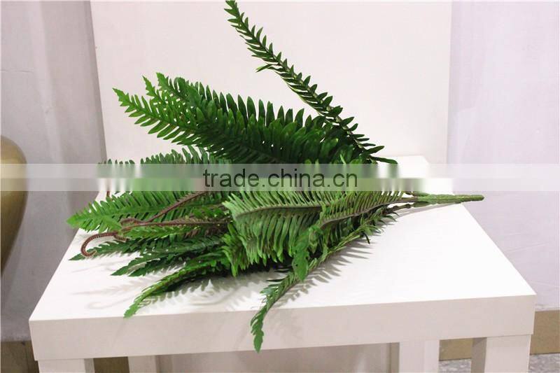 fake jungle style decoration long fern leaf plastic leaf display