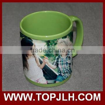 Grade A porcelain coffee mug heat transfer logo printed tea cups