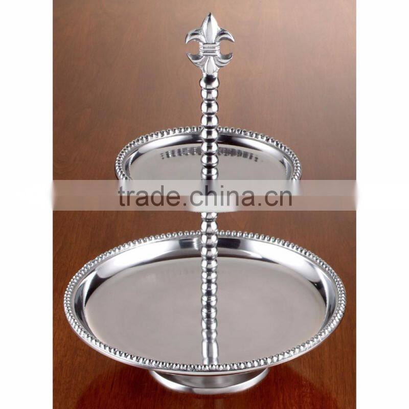 aluminium 3 tier metal cake stand