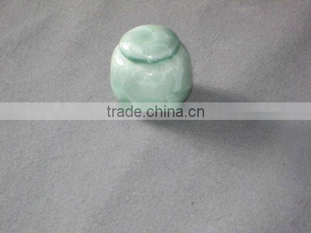 Chinese small glazed ceramic urns for ashes