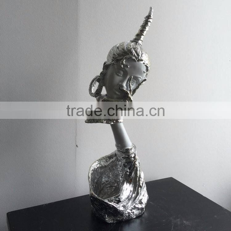 Resin art head statue