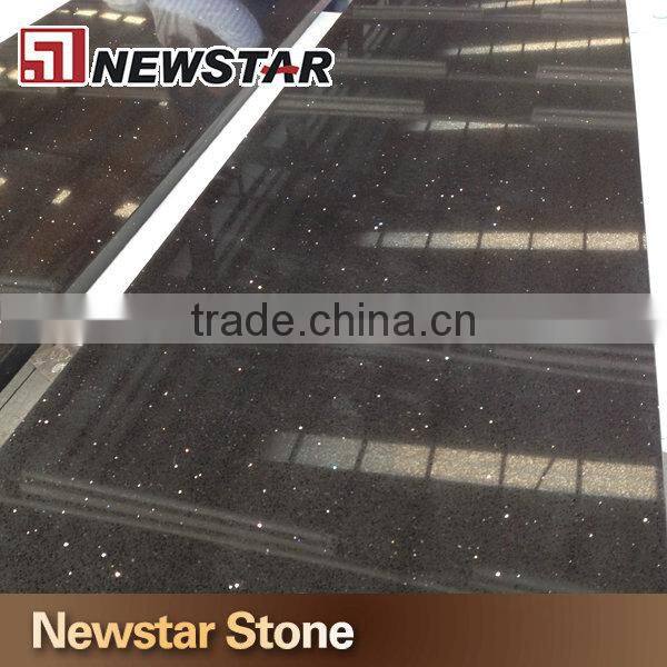 Black shimmer polished Crystal black quartz