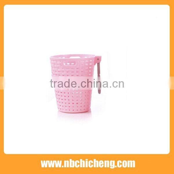 Plastic shelf bracket bath samll storage basket with hook