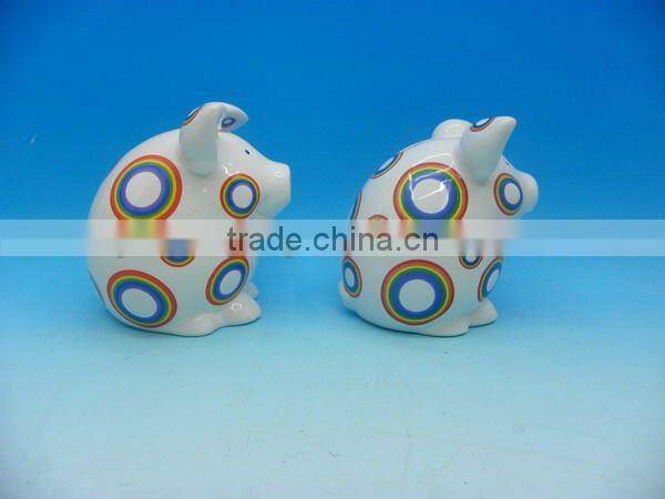 New arrival Min ceramic coin bank