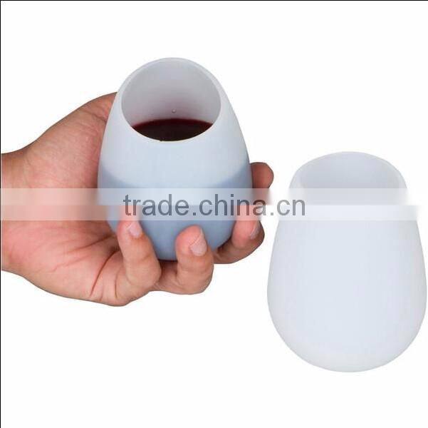 Silicone Wine Glasses Foldable Silicone Beer Cups Stemless Beer Whiskey Cup