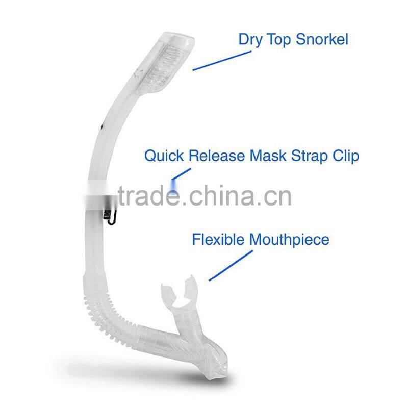 Colorful Professional Silicone Black Adult Diving Sets(ST-1000)