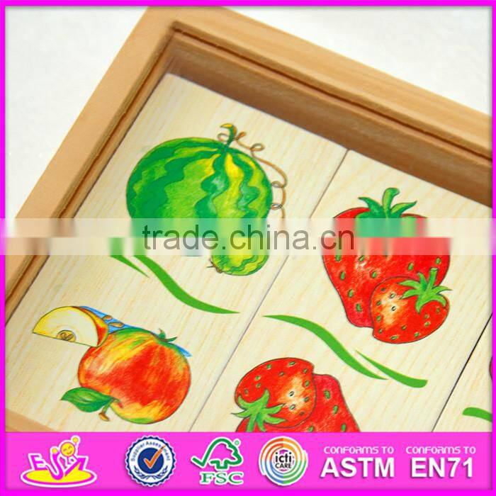 2016 top fashion educational wooden children domino game WJ277620