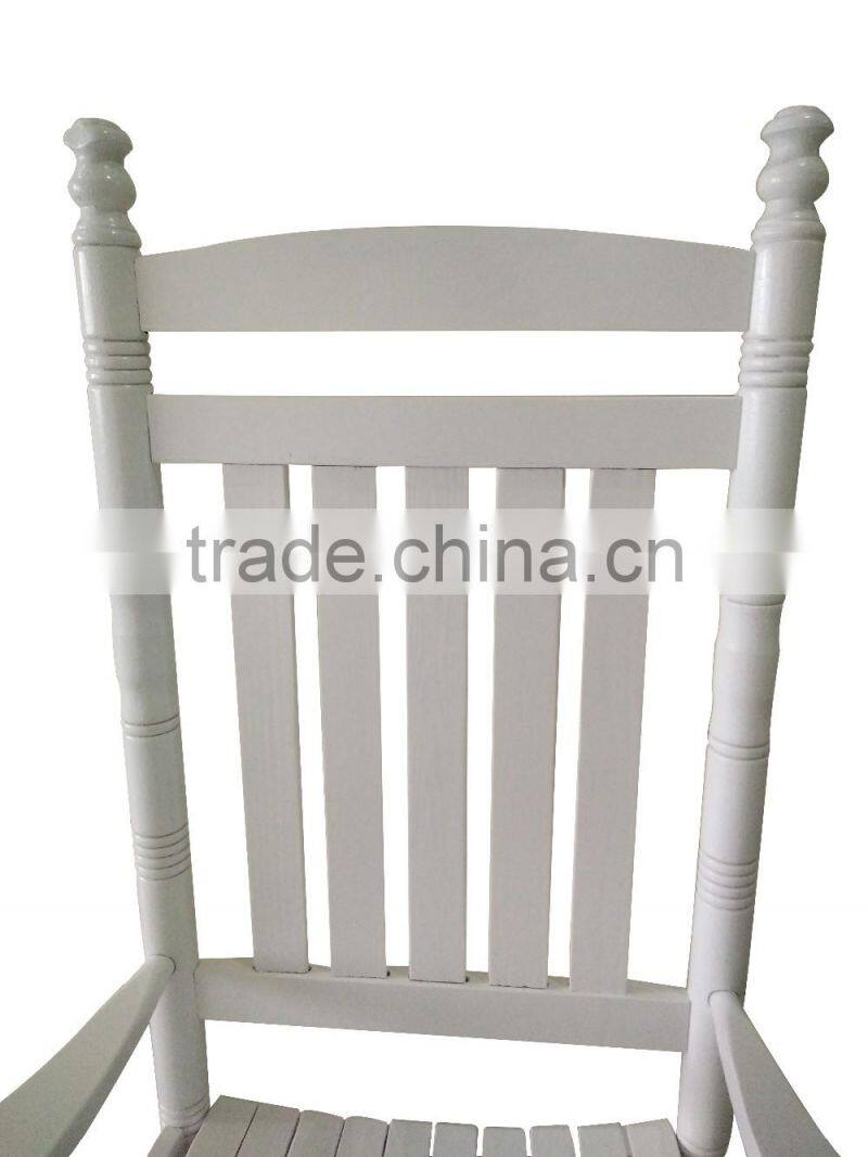 Manufacturer directly supply the set of wooden rocking chair and table for hot sale