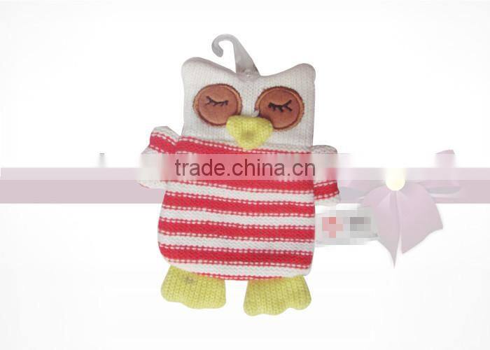 2015 new design cute 1000ml knitted hot water bag cover